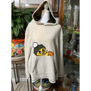 Vintage tweety bird fleece hoodie